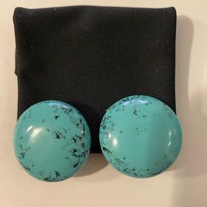 Turquoise clip on earrings